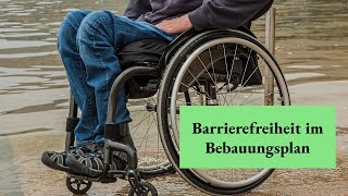 Barrierefreiheit im Bebauungsplan §9 Abs Nr 8 BauGB [upl. by Wil]