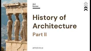 History of Architecture Review Part 2  Greek Architecture ALE REVIEW [upl. by Estis]