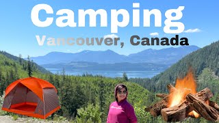 CAMPING VLOG VANCOUVER CANADA camping canada beautifulbc [upl. by Meri]