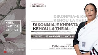 Dikonko Kecha Zha  Live at Khedi Baptist Church  24112024 [upl. by Suter251]