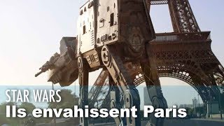 Star Wars  les vaisseaux envahissent Paris [upl. by Dannica]