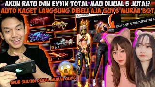 AKUN FF DUO SELEB TIKTOK EYYIN DAN RATU INI DIJUAL 5 JUTA GUYS ANEH BANGET CUK [upl. by Sylirama917]