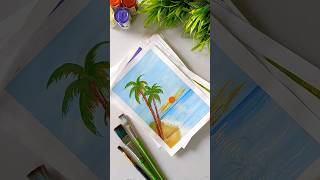 Painting Easiect landscapes 🤔landscape like colors shorts youtubeshorts share subscribe yt [upl. by Elburr]