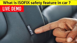 Isofix car seat  What is ISOFIX safety feature in car  Why it is needed  Live demo  Birla [upl. by Zebulen]