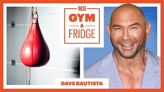 Dave Bautista Shows Off His Home Gym And Fridge  Gym amp Fridge  Mens Health [upl. by Waers]