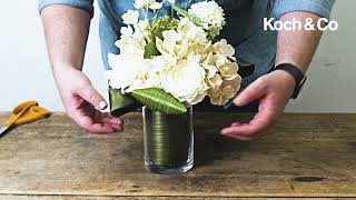 How to use Aspidistra Leaf Ribbon in an arrangement [upl. by Otilopih712]