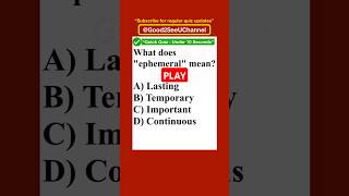 English Vocabulary  Can You Pick the Right Word Good2SeeUChannel shorts vocabularychallenge [upl. by Atinor]