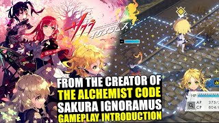 Sakura Ignoramus  New Great Game From The Creator Of The Alchemist Code  Gameplay Introduction [upl. by Brag]