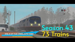 Roblox Railfanning Adventures Season 43 ft MTA PTA NJT Conrail Amtrak CSX NS UP and More [upl. by Valdes]