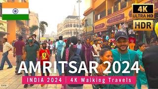 4K Amritsar Street Walking  India November 2024  4K HDR 60fps [upl. by Malley]