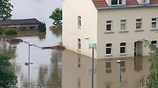 Hochwasser in Pirna Copitz und in der Pinaer Altstadt [upl. by Nilatak]