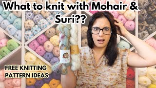 What to knit with mohair and Suri alpaca Free knitting pattern ideas [upl. by Suhail18]