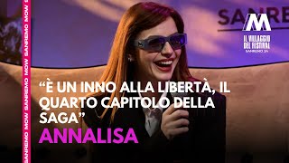 Sanremo Annalisa a MOW “Sinceramente è un inno alla libertà il quarto capitolo della saga” [upl. by Raff362]