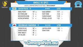 RockinghamMandurah  1s v South Perth  1s [upl. by Herbert]