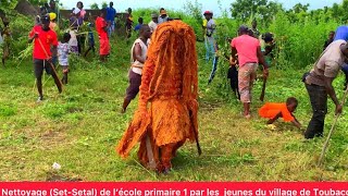 Nettoyage SetSetal de l’école primaire 1  avec le Kankourang à Toubacouta [upl. by Royal228]