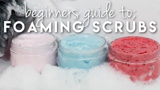 How to make Whipped Foaming Body Scrubs Formulating for Beginners [upl. by Mace]