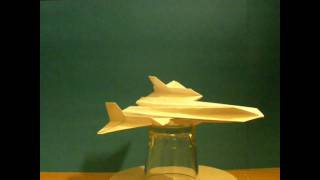 Flyable origami SR71 Blackbird by Ken Hmoob [upl. by Ahcrop678]