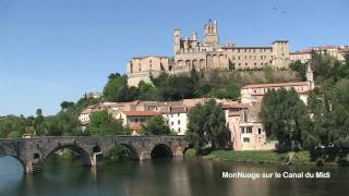 Canal du Midi Béziers et Capestang 34 [upl. by Ocirderf]