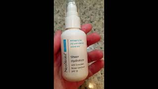 NeoStrata Sheer Hydration SPF 35 Review [upl. by Lleruj]