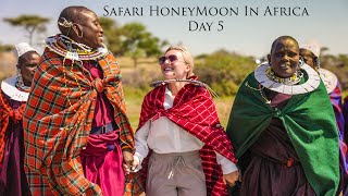 Our Safari HoneyMoon In Africa Vlog  The Maasai Tribe Day 5 Part 1 [upl. by Sivahc]