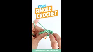 How To Single Crochet For Beginners SC  Amigurumi Crochet Tutorial [upl. by Jens]