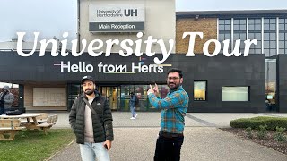 University of Hertfordshire Campus Tour 🇬🇧  BRP collection  Enrolment  London  UK [upl. by Ettennek]