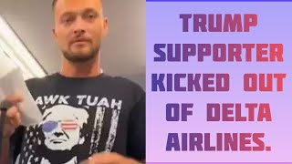 Delta Airlines Passenger Removed Over SHOCKING Trump TShirt [upl. by Yates875]