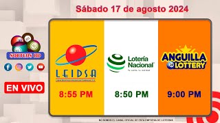 Lotería Nacional LEIDSA y Anguilla Lottery en Vivo 📺│Sábado 17 de agosto 2024  855 PM [upl. by Dohsar]