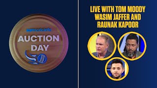 Auction day LIVE  With Tom Moody and Wasim Jaffer [upl. by Palecek]