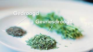 Vraag het de expert Wat is het verschil tussen gedroogde en gevriesdroogde kruiden en specerijen [upl. by Einreb2]