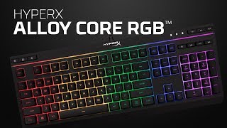 RGBメンブレンゲーミングキーボード – HyperX Alloy Core RGB [upl. by Cormack]