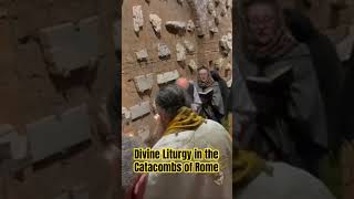 Divine Liturgy in the Triclinium of the Catacomb of Saint Domitilla Rome 518 February 2024 [upl. by Anytsirhc]