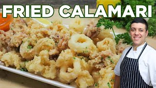 How to Make Crispy Fried Calamari Recipe with Marinara Sauce by Lounging with Lenny [upl. by Selrac]