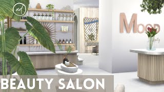 HAIR amp BEAUTY SALON  Sims 4  CC SPEED BUILD [upl. by Ahsiekim454]