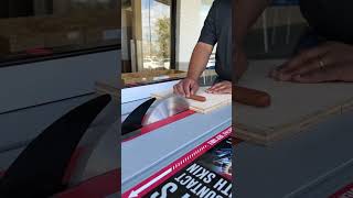 SawStop Table saw hotdog test in slow motion from IWF and Rockler event [upl. by Uta]