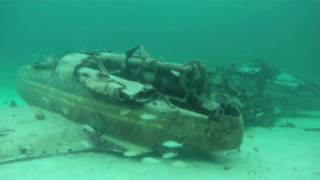 Plane Wreck in the Bahamas filmed with Go Pro Hero HD [upl. by Olnek]