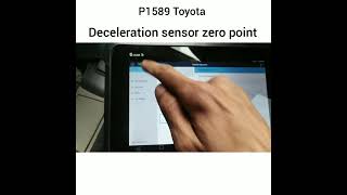 P1589 toyota p1589 acceleration sensor learning value [upl. by Barthol]