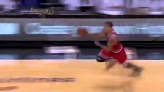 Derrick Rose Coast to Coast  Fastbreak two hand Tomahawk Dunk [upl. by Norby]