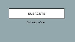 Medical Terms Pronunciations Wk1 with audio [upl. by Thissa]