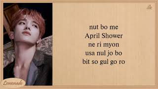 SEVENTEEN  April Shower KARAOKE with easy Lyrics [upl. by Asyram]