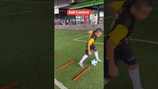 how to practice ball control in soccer⚽shortsshortsfeedyoutubeshortfootballpracticeballcontrol [upl. by Asilam]