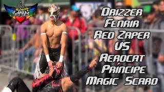 Drizzer Fenrir y Red Zaper VS Aerocat Príncipe Magic y Scard [upl. by Eilatam]