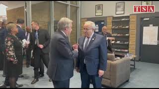 VIDEO Sommet de lUA  Lamamra rencontre le SG de lONU [upl. by Radbun399]