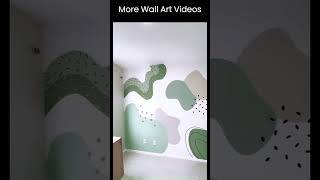 Wall Art Painting wallart painting homedecor shotrs tamil stencil mural wallpainting [upl. by Mitzl]