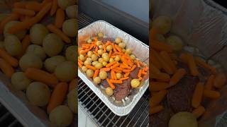 Smoked Pot Roast  Chuck Roast Food Roast Dinner Delicious Recipe Shorts [upl. by Ginsberg301]