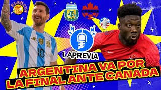 ARGENTINA VS CANADA X EL PASE A LA FINAL  COPA AMERICA CONMEBOL 2024 [upl. by Shuman]