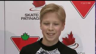 2019 Canadian Tire National Skating Championships Stephen Gogolev  FS [upl. by Dnomzed]