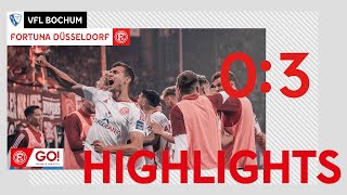 HIGHLIGHTS  VfL Bochum vs Fortuna Düsseldorf 03  Auswärtssieg als wichtiger Schritt zum Ziel [upl. by Chobot]