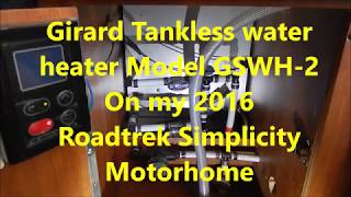 Problems with Girard water heater in a Roadtrek Simplicity [upl. by Feilak]