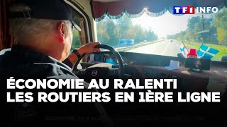 Économie au ralenti  les routiers en première ligne｜TF1 INFO [upl. by Thorbert]